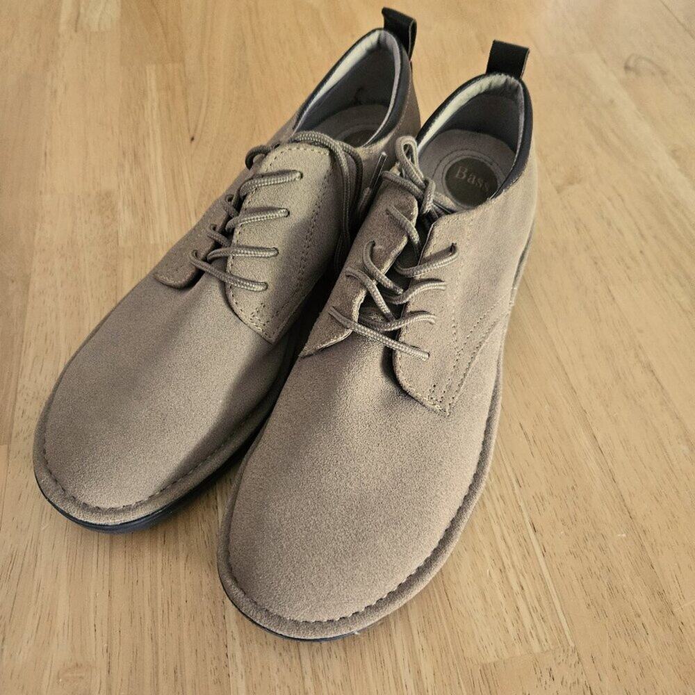 G.H. Bass Sassy Tan Suede Leather Lace Up Oxford Loafer Shoe Size 8.5M EUC